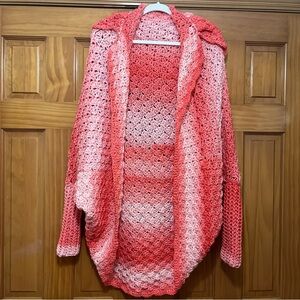 Women's Pink Ombre Cardigan